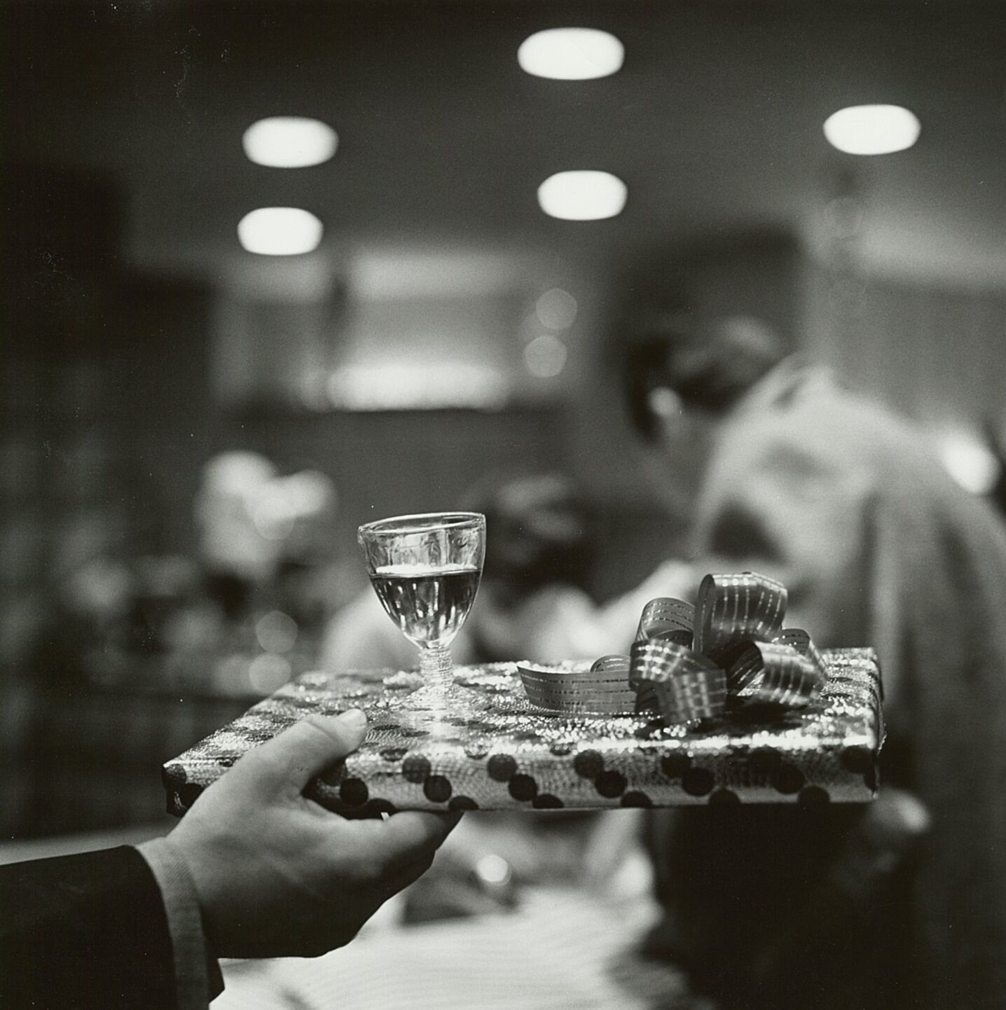 Celebrating the holidays, Dec. 1961.